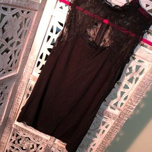 Black lace top